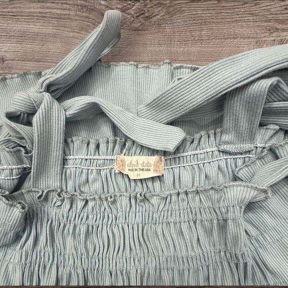 Light Blue Whimsy Fairy Crop Top Women’s with Tied Shoulders - Picture 2 of 2